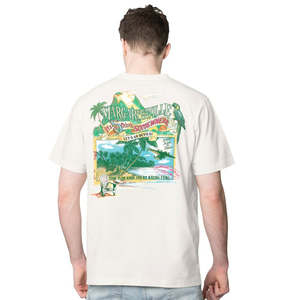 New Jersey Devils Margaritaville Time Flies T-Shirt - Cream T-shirts