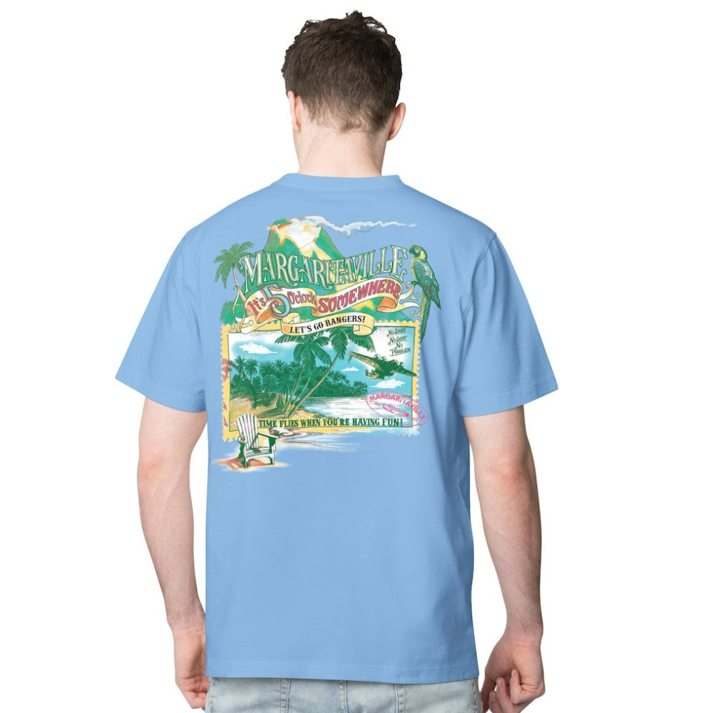 New York Rangers Margaritaville Time Flies T-Shirt - Blue T-shirts