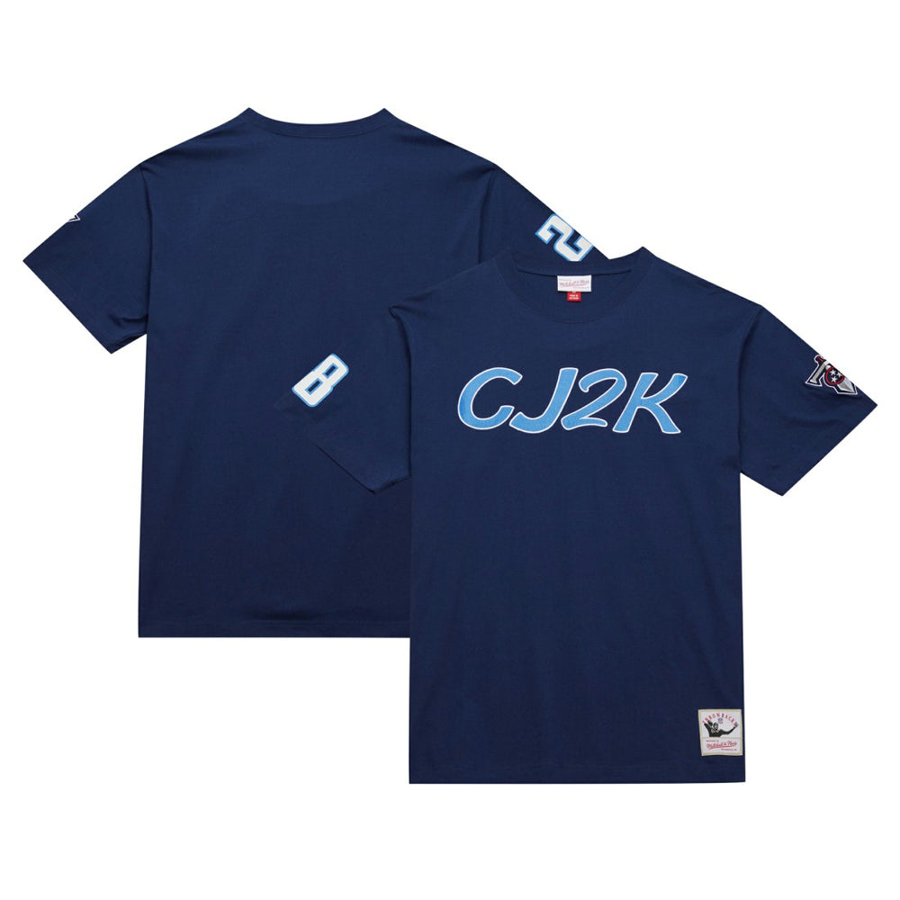 Chris Johnson Tennessee Titans Retired Player Nickname T-Shirt - Navy for sale