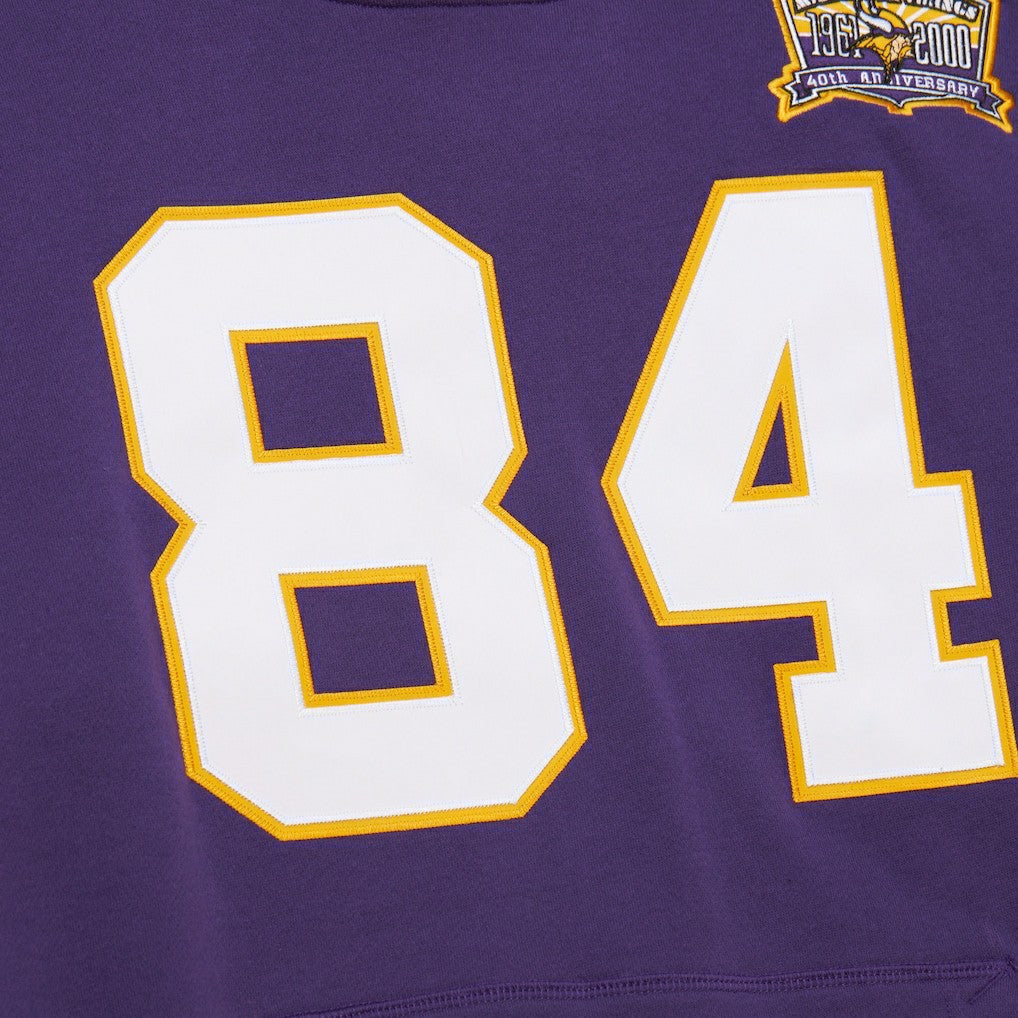 Randy Moss Minnesota Vikings Retired Player Name & Number Pullover Hoodie - Purple discount