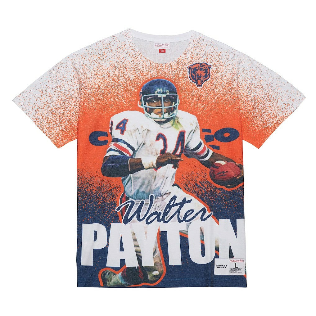 Walter Payton Chicago Bears Burst Retired Player T-Shirt - Gray outlet