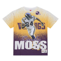 Randy Moss Minnesota Vikings Burst Retired Player T-Shirt - Gray outlet