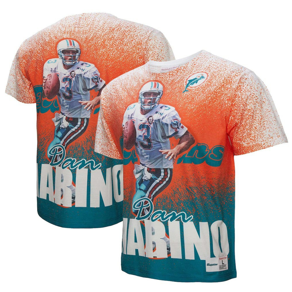 Dan Marino Miami Dolphins Burst Retired Player T-Shirt - White for sale