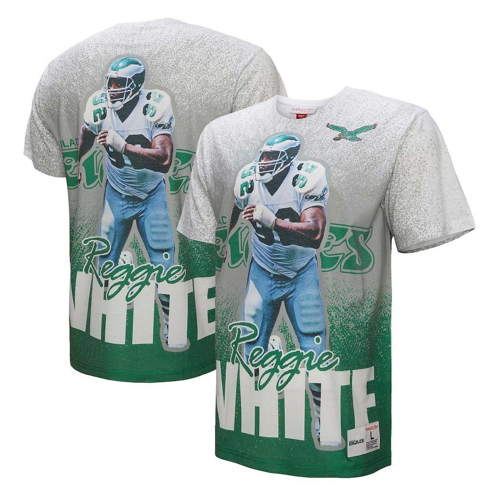 Reggie White Philadelphia Eagles Burst Retired Player T-Shirt - Gray online
