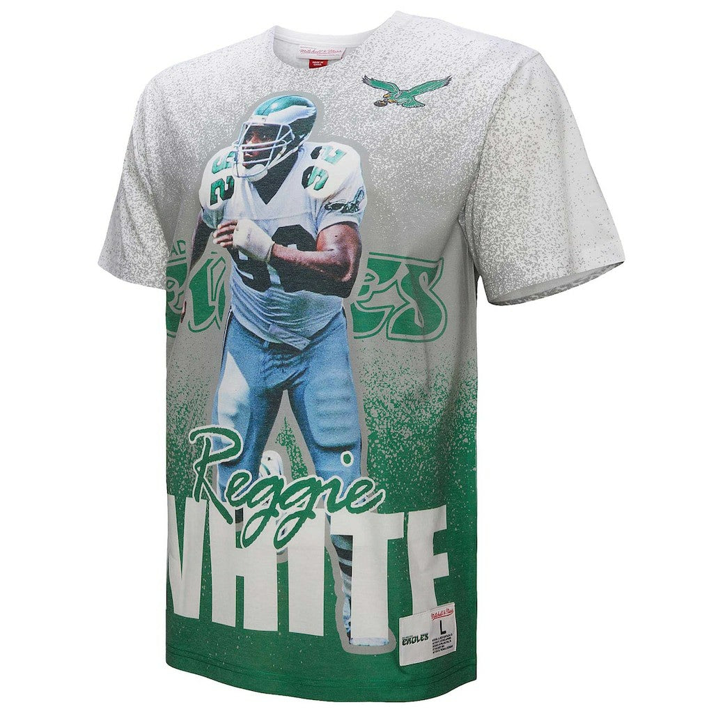 Reggie White Philadelphia Eagles Burst Retired Player T-Shirt - Gray online