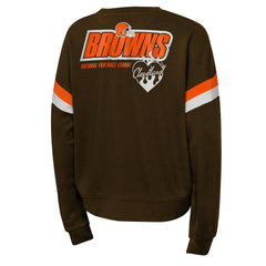 Cleveland Browns Girls Eternal Love Pullover Sweatshirt - Brown online