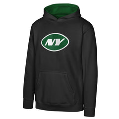 New York Jets Youth Prime Pullover Hoodie - Black cheap