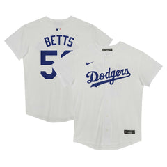 Mookie Betts Los Angeles Dodgers Preschool Home Game Jersey White