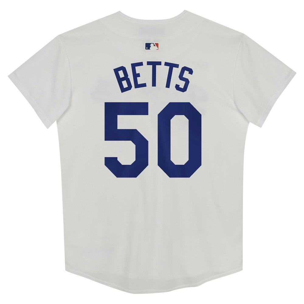 Mookie Betts Los Angeles Dodgers Preschool Home Game Jersey White