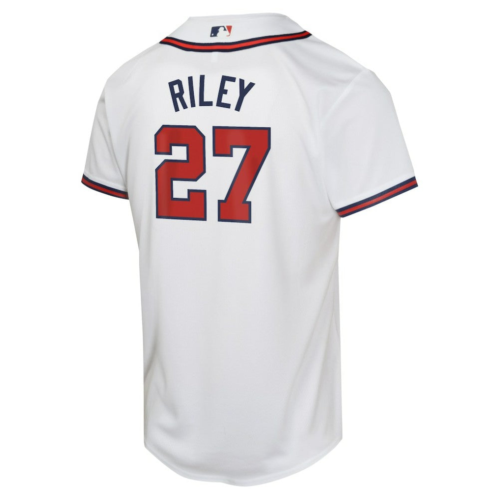 Austin Riley Atlanta Braves Youth Home Game Player Jersey White