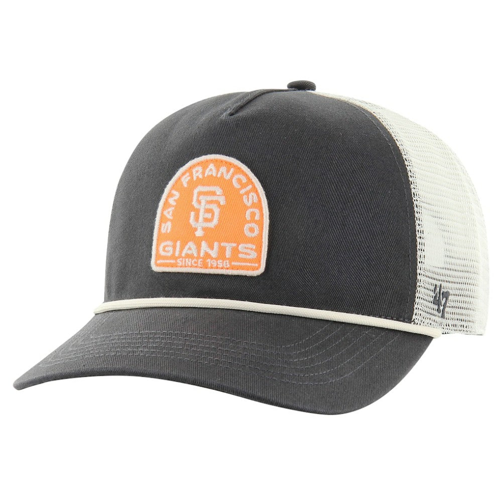 San Francisco Giants Cypress Trucker Hitch Adjustable Hat Charcoal