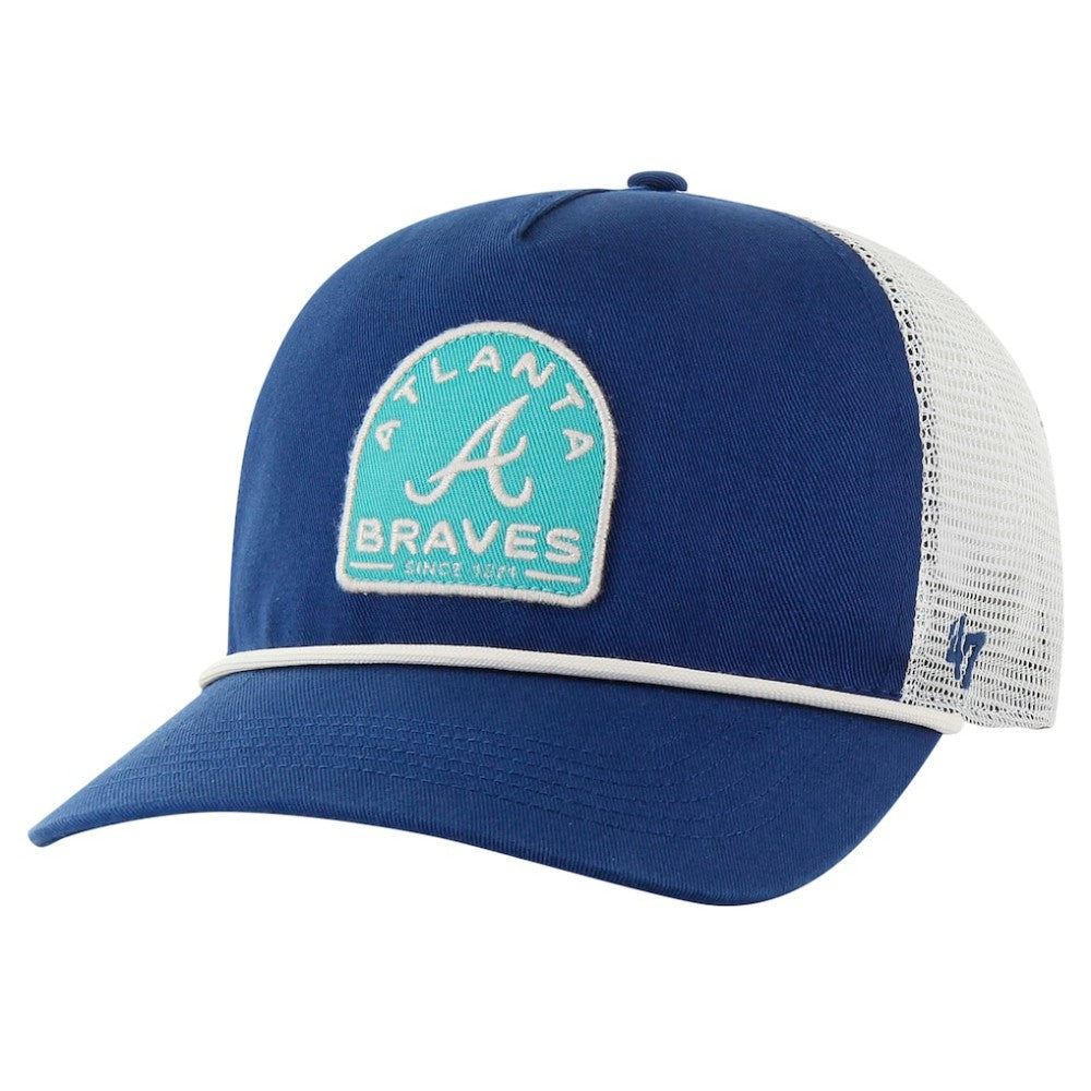 Atlanta Braves Cypress Trucker Hitch Adjustable Hat Navy