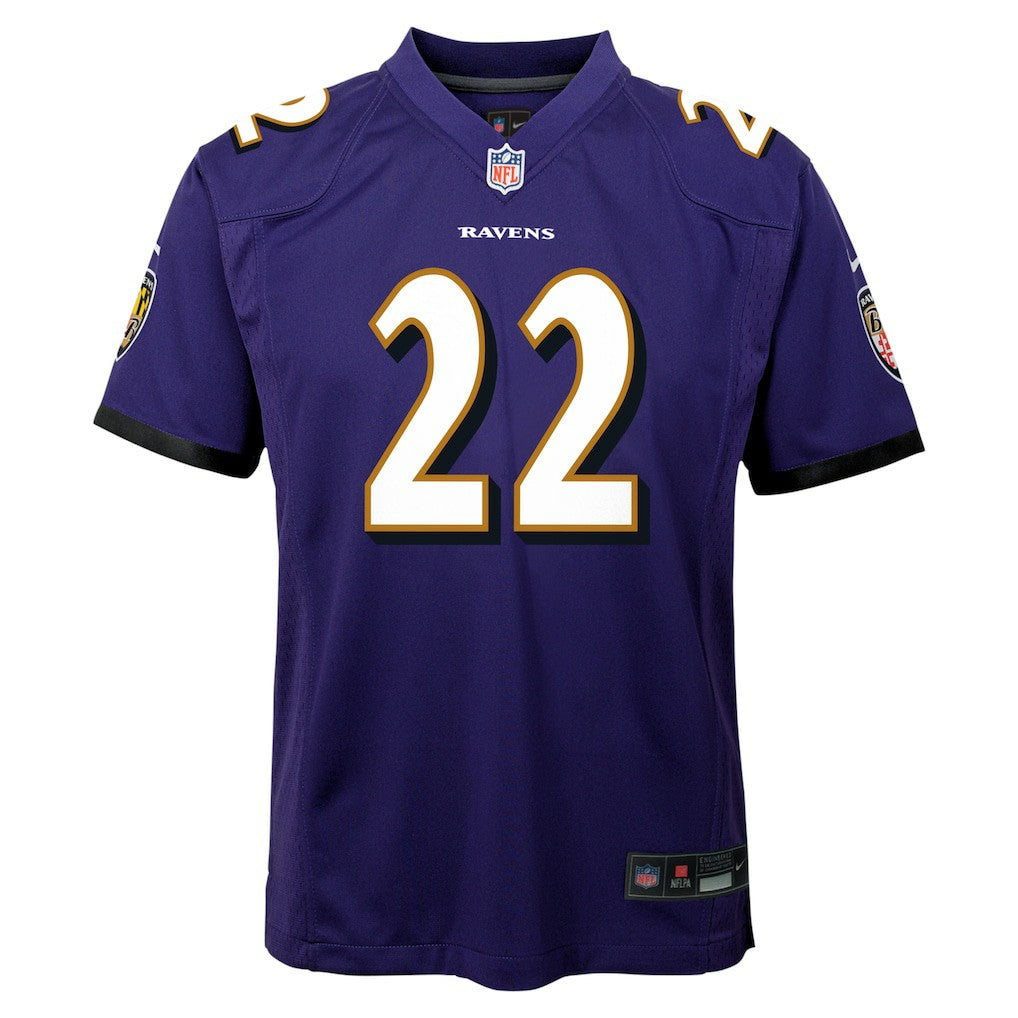 Derrick Henry Baltimore Ravens Youth Game Jersey - Purple cheap