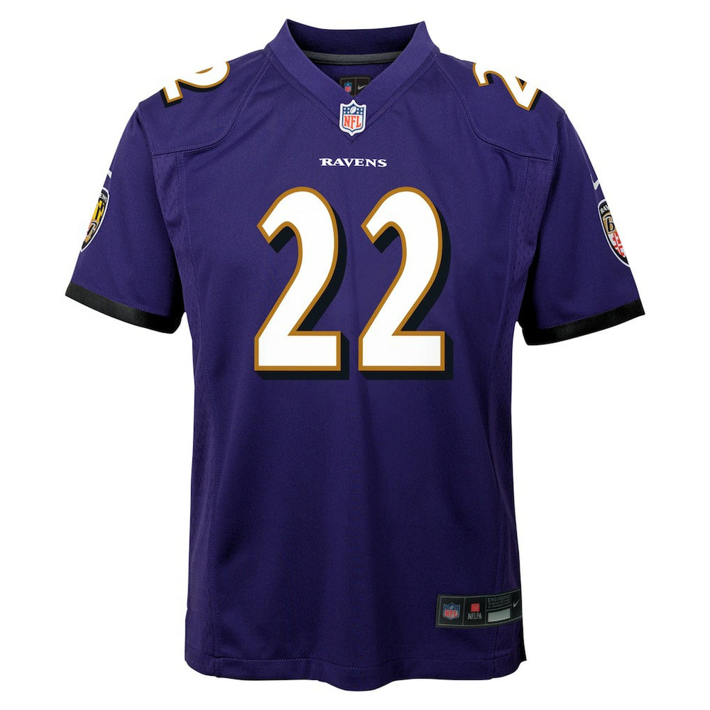 Derrick Henry Baltimore Ravens Youth Game Jersey - Purple cheap