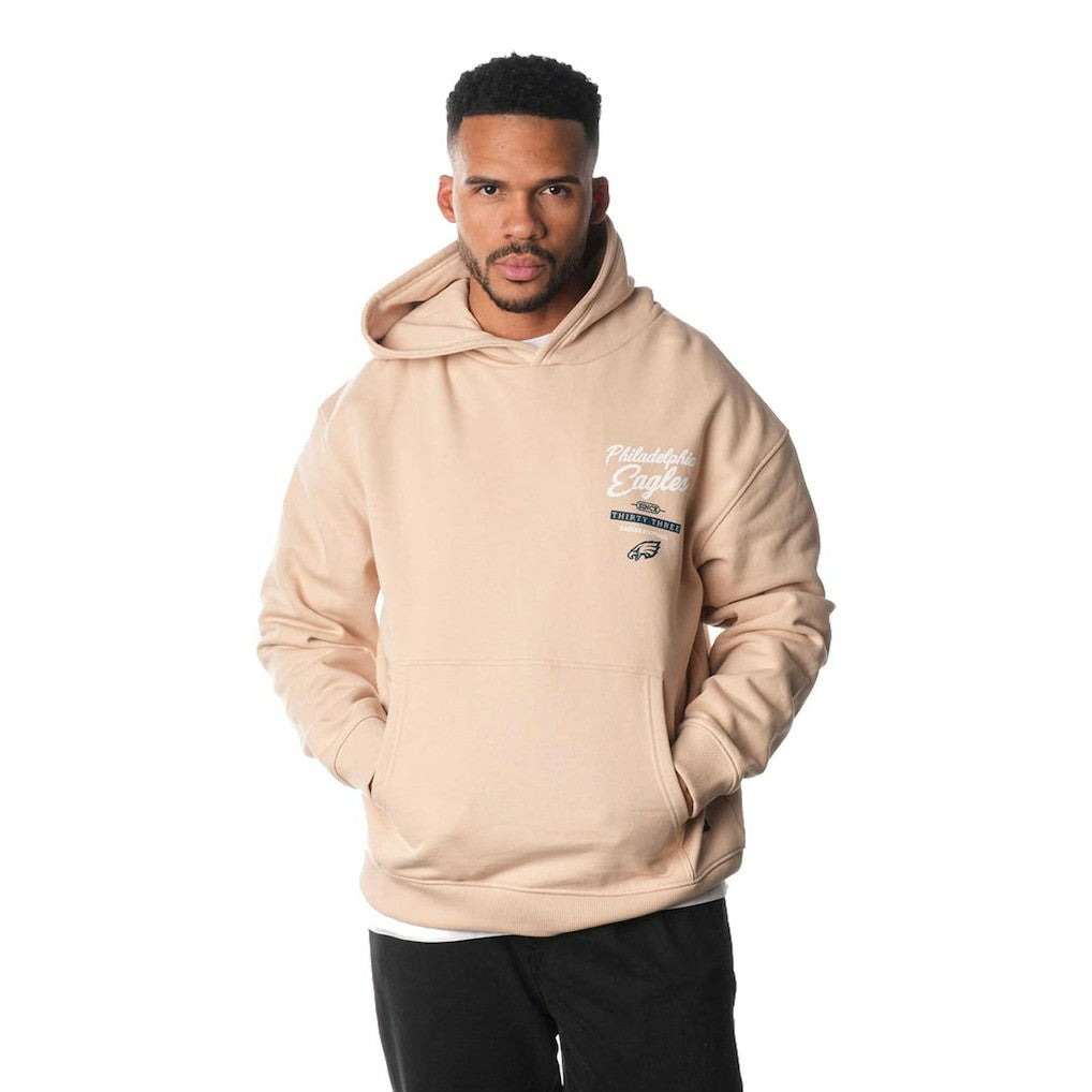 Philadelphia Eagles The Wild Collective Unisex Fleece Pullover Hoodie - Cream on sale