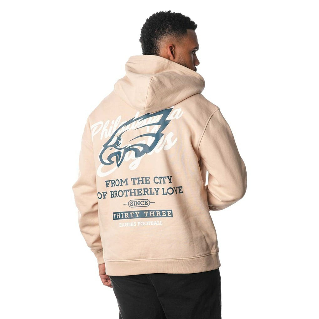 Philadelphia Eagles The Wild Collective Unisex Fleece Pullover Hoodie - Cream on sale