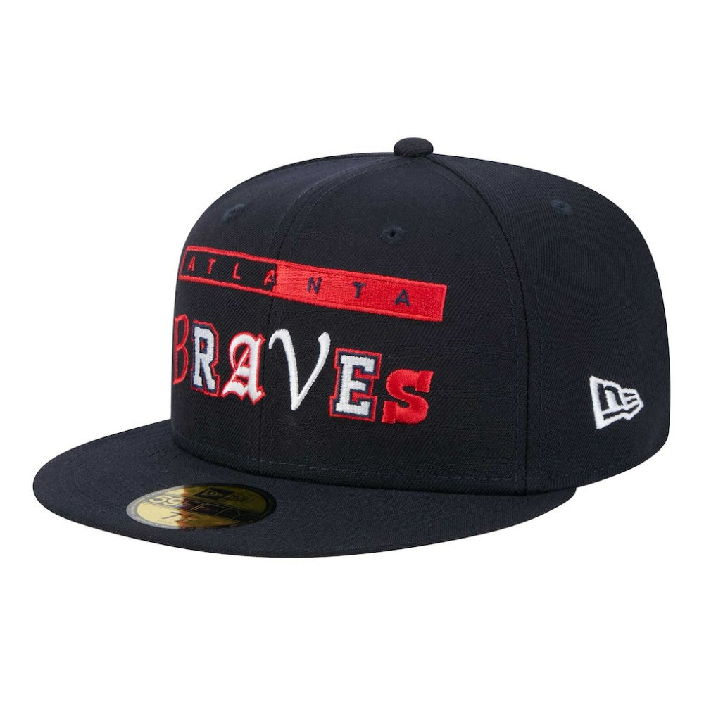 Atlanta Braves Ransom 59FIFTY Fitted Hat Navy