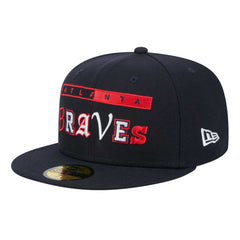 Atlanta Braves Ransom 59FIFTY Fitted Hat Navy