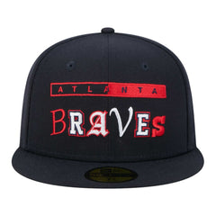 Atlanta Braves Ransom 59FIFTY Fitted Hat Navy