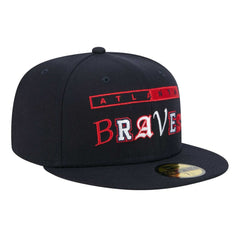 Atlanta Braves Ransom 59FIFTY Fitted Hat Navy