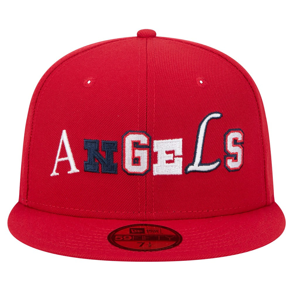 Los Angeles Angels Ransom 59FIFTY Fitted Hat Red