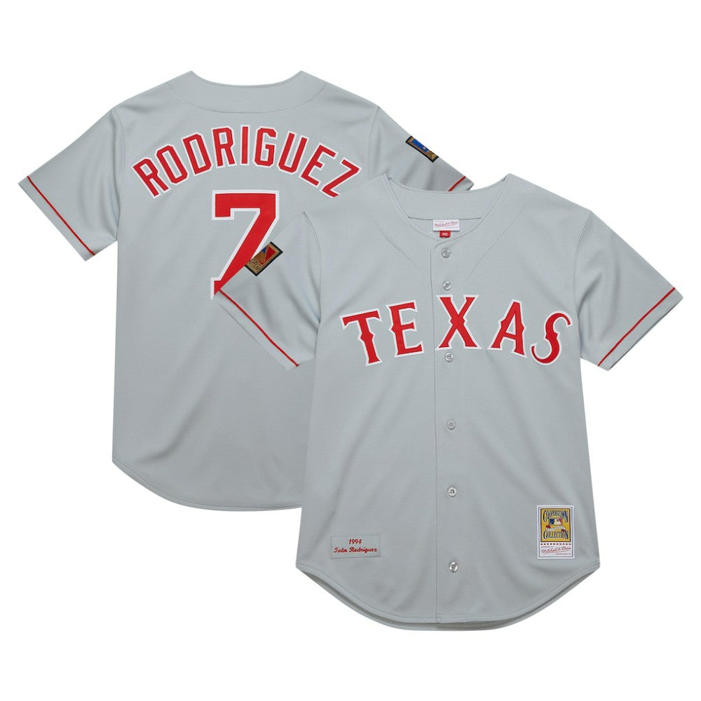 Ivan RodriguezTexas Rangers 1994 Cooperstown Collection Authentic Dark Jersey Gray