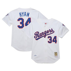 Nolan Ryan Texas Rangers 1993 Cooperstown Collection Authentic Jersey White