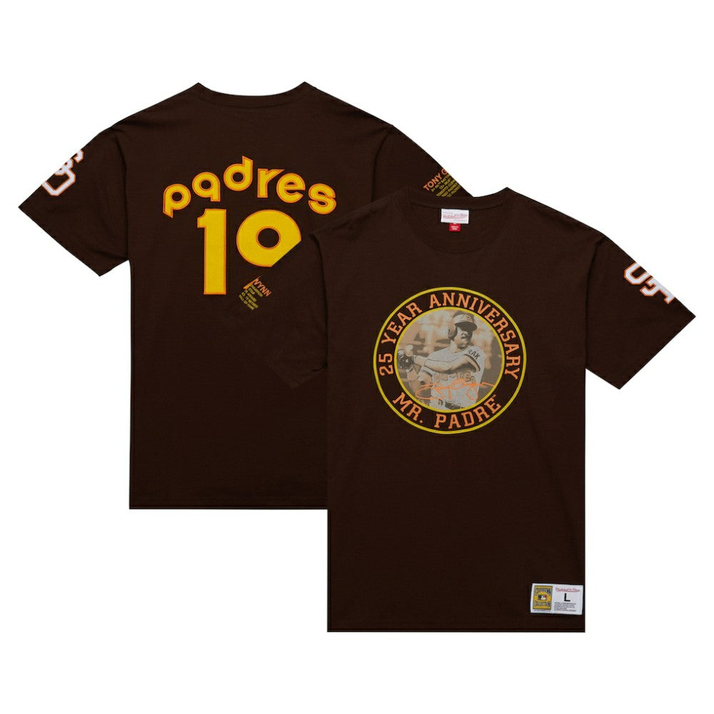 Tony Gwynn San Diego Padres Legends Photo Real T-Shirt Brown