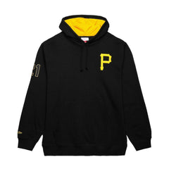 Roberto Clemente Pittsburgh Pirates Vintage Logo Name & Number Pullover Hoodie Black