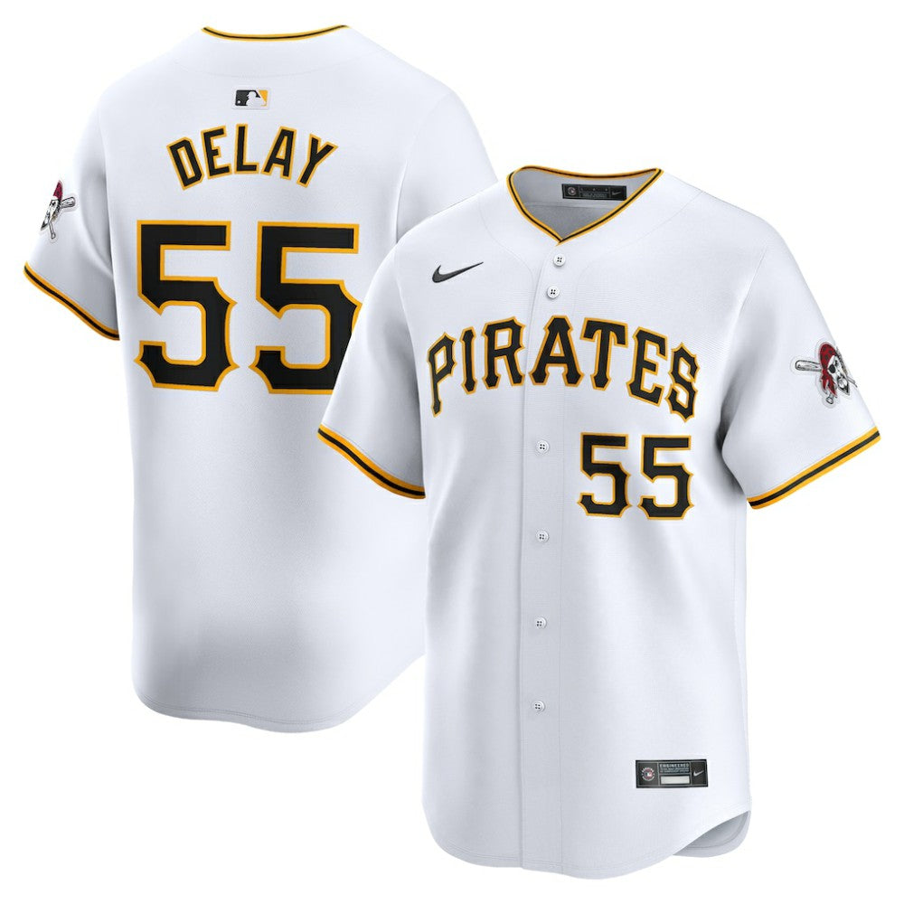 Jason Delay Pittsburgh Pirates Home Limited Player Jersey - White