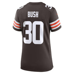 Devin Bush Cleveland Browns Women's Game Jersey - Brown sale