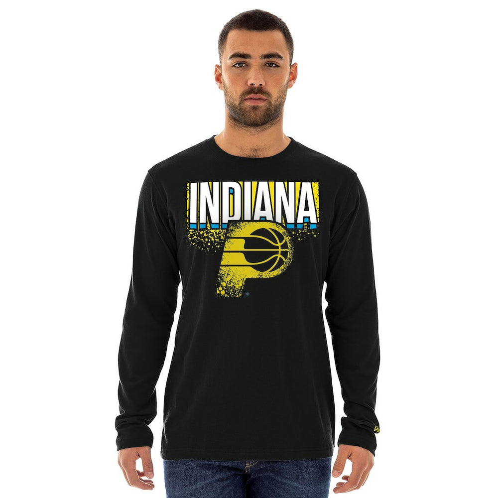 Indiana Pacers 2024/25 City Edition Long Sleeve T-Shirt - Black cheap