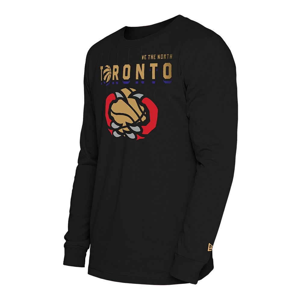Toronto Raptors 2024/25 City Edition Long Sleeve T-Shirt - Black cheap