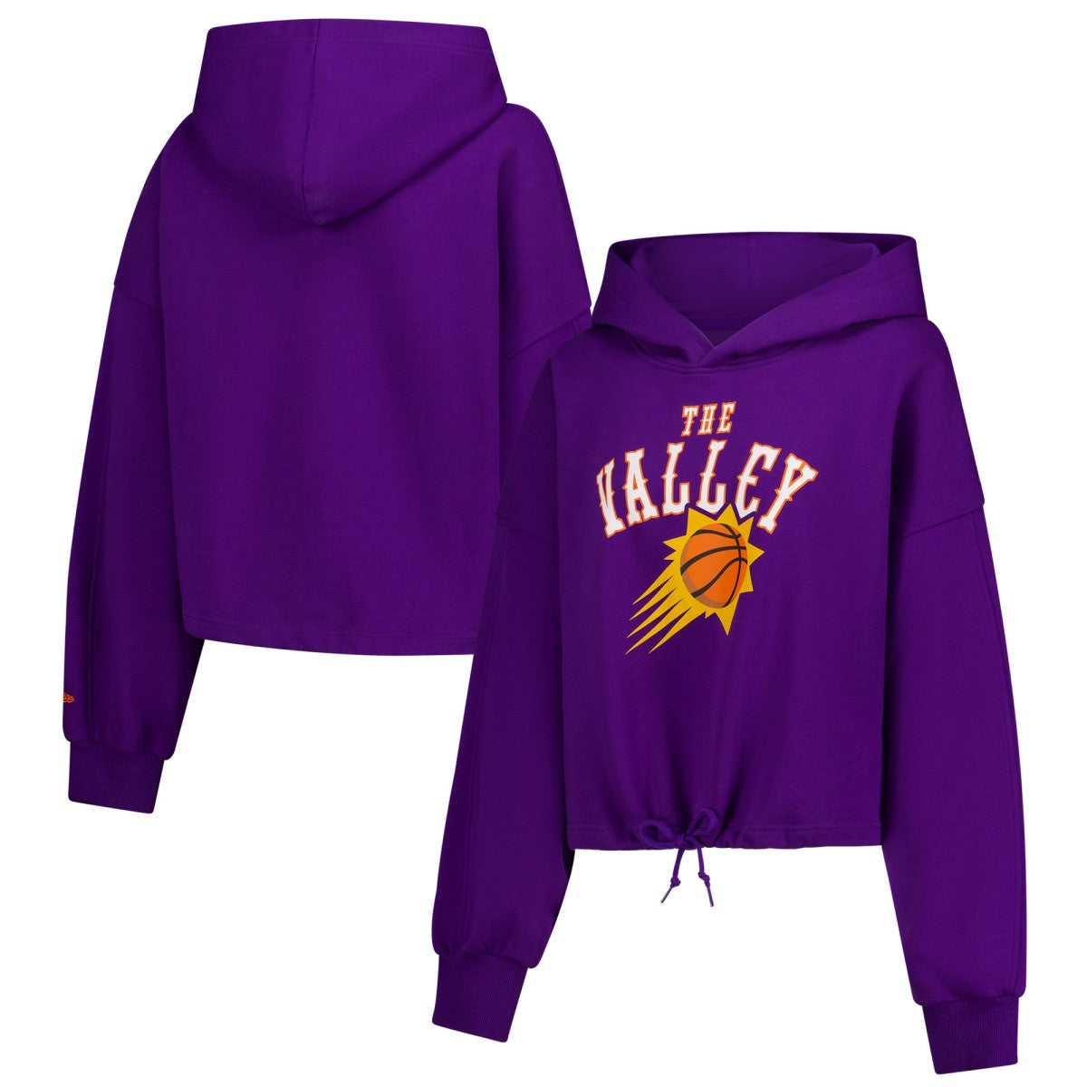Phoenix Suns Women's 2024/25 City Edition Cropped Pullover Hoodie - Purple for sale