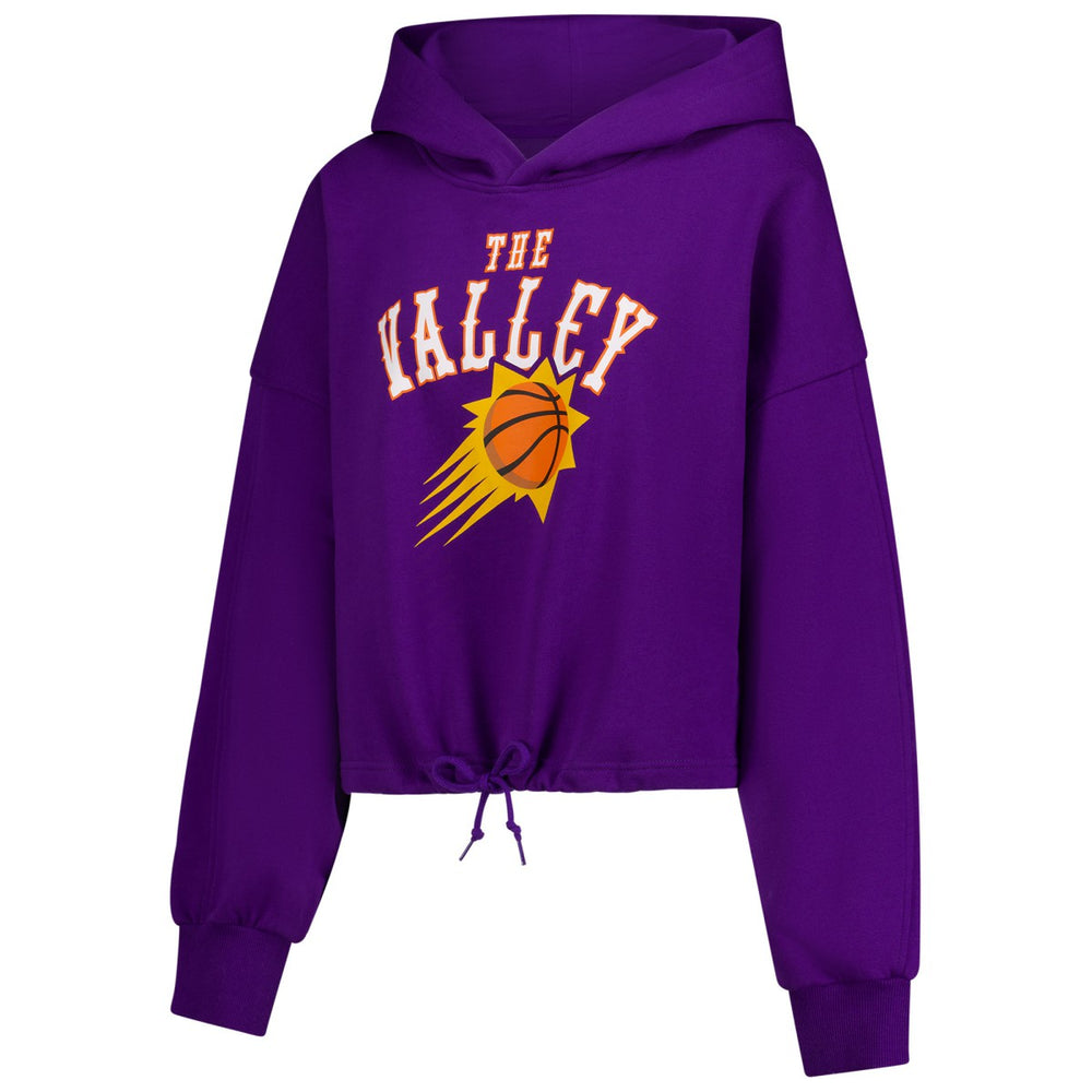 Phoenix Suns Women's 2024/25 City Edition Cropped Pullover Hoodie - Purple for sale