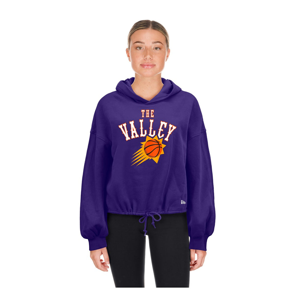 Phoenix Suns Women's 2024/25 City Edition Cropped Pullover Hoodie - Purple for sale