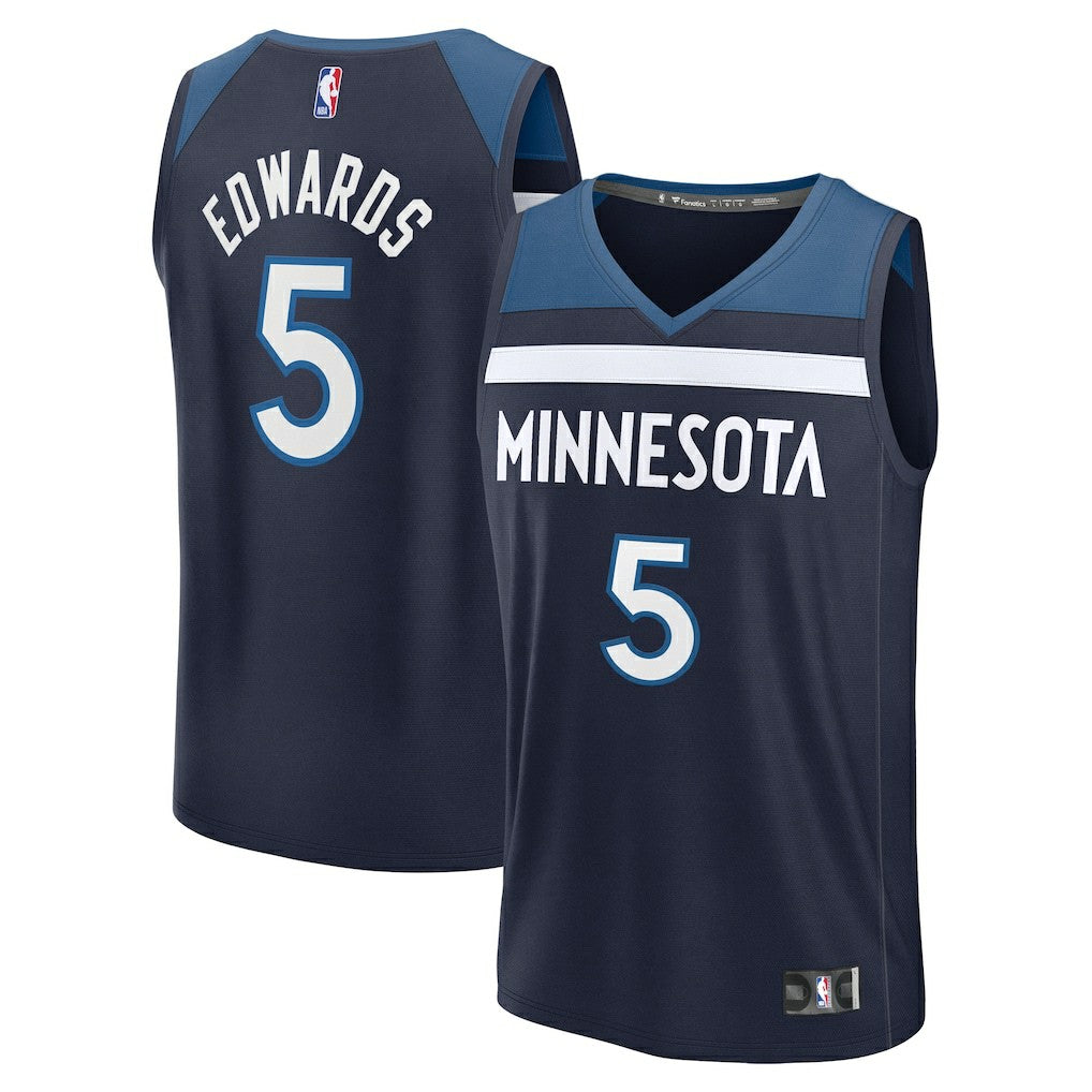 Anthony Edwards Minnesota Timberwolves Fast Break Replica Player Jersey - Icon Edition - Navy cheap