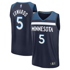 Anthony Edwards Minnesota Timberwolves Fast Break Replica Player Jersey - Icon Edition - Navy cheap
