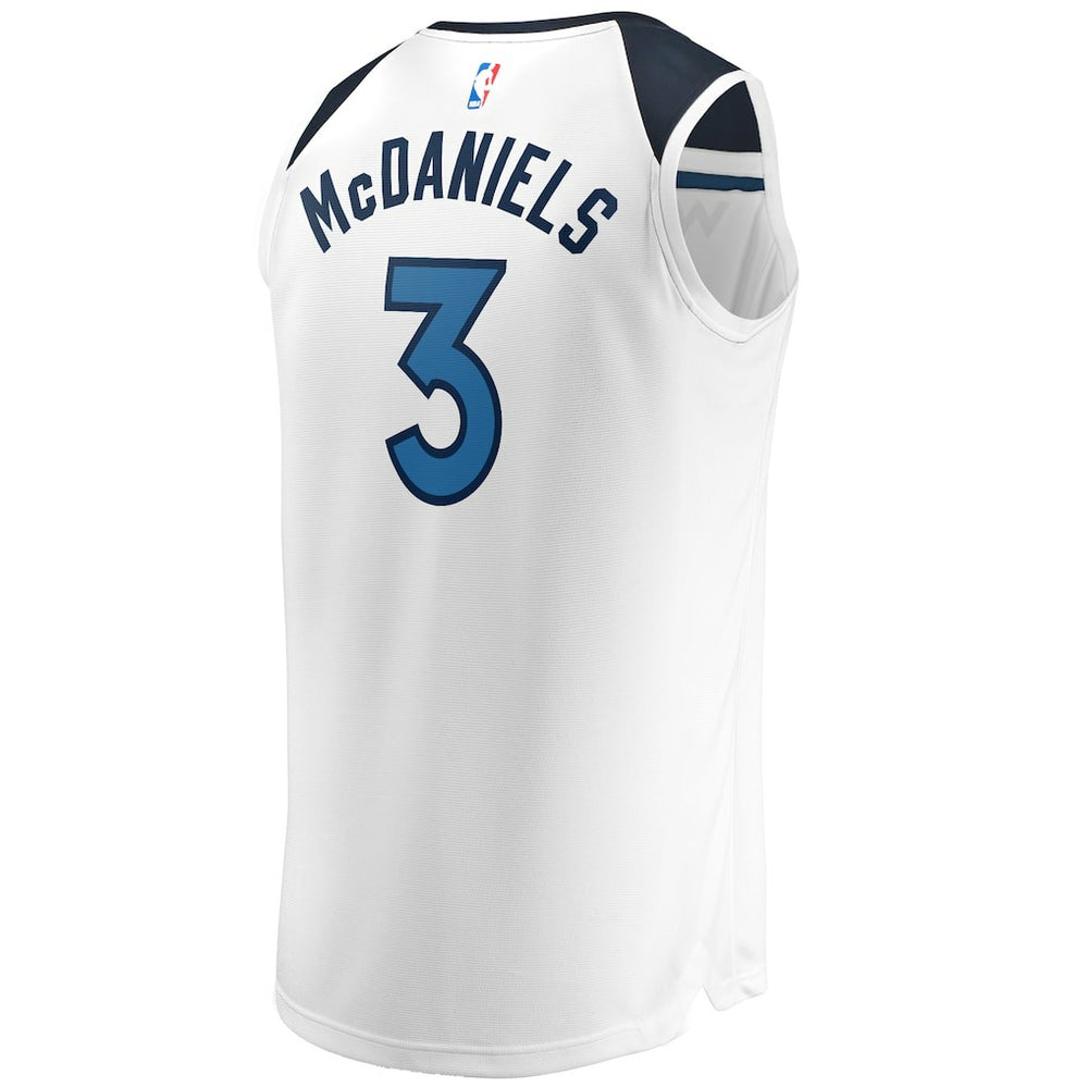 Jaden McDaniels Minnesota Timberwolves Fast Break Replica Player Jersey - Association Edition - White cheap