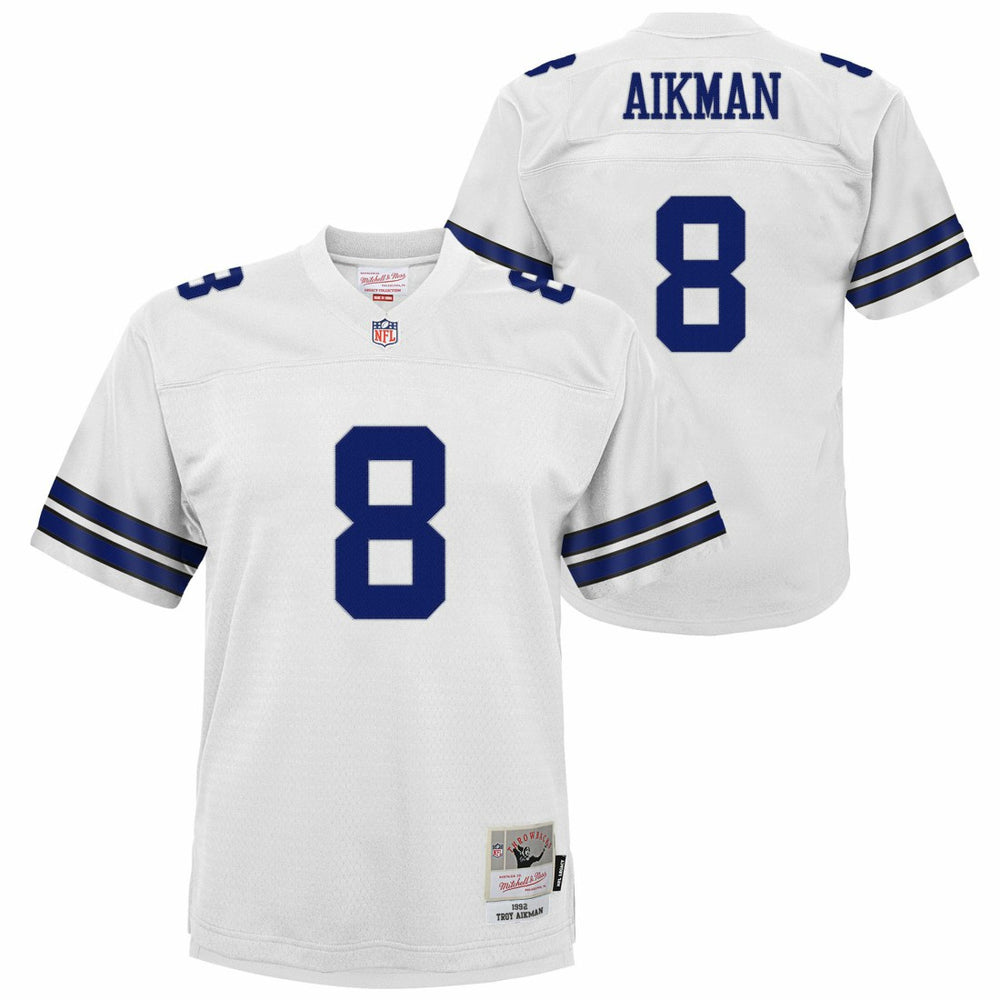 Troy Aikman Dallas Cowboys Youth 1992 Legacy Jersey - White discount