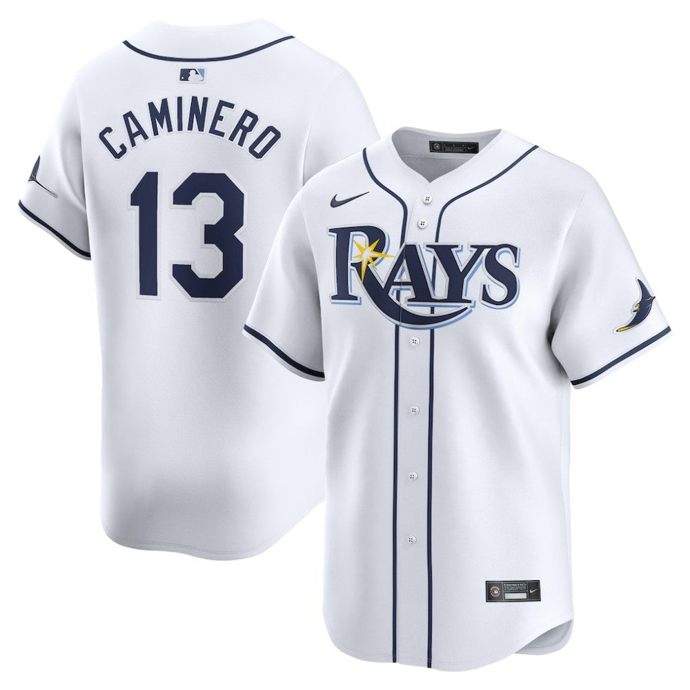 Junior Caminero Tampa Bay Rays Youth Home Limited Player Jersey White