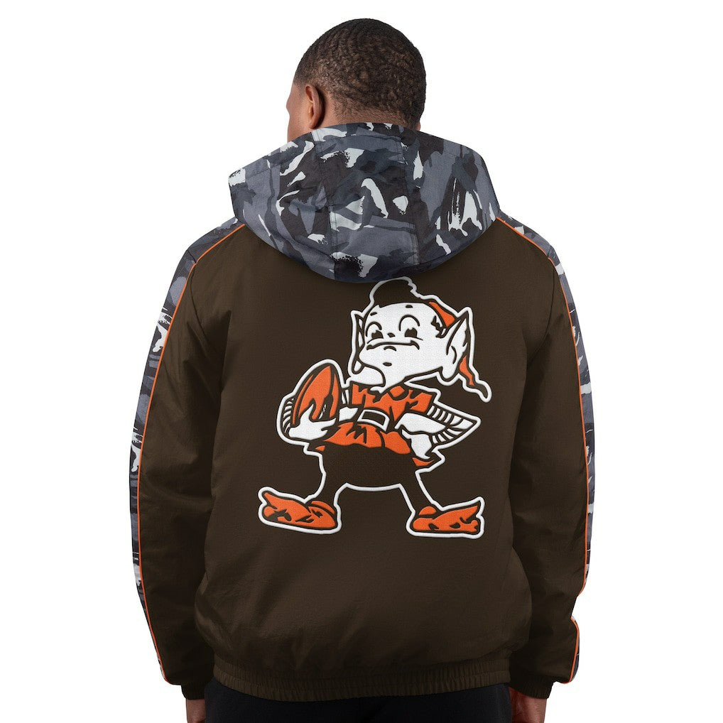 Cleveland Browns Starter Thursday Night Gridiron Full-Zip Hoodie Jacket - Brown cheap