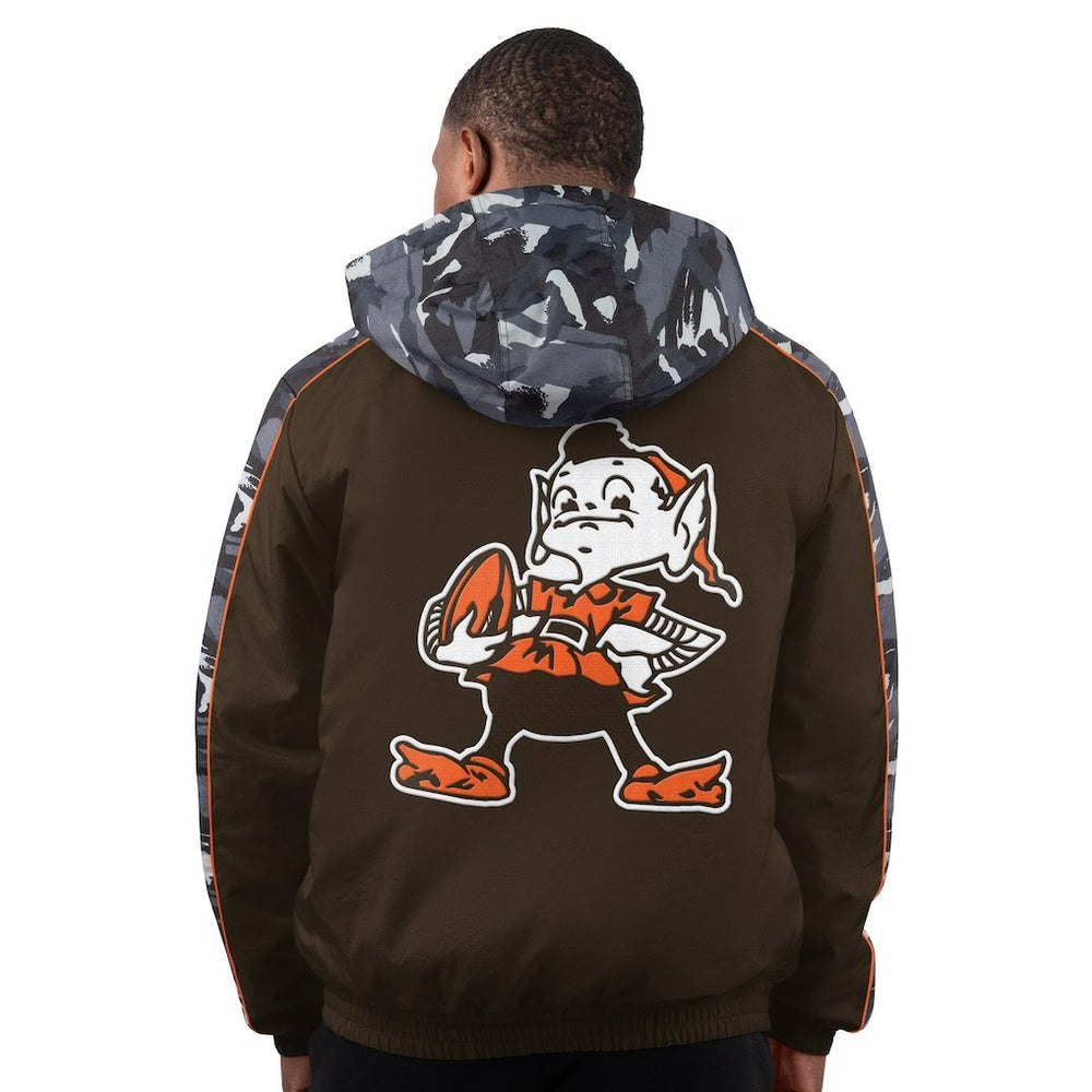 Cleveland Browns Starter Thursday Night Gridiron Full-Zip Hoodie Jacket - Brown cheap