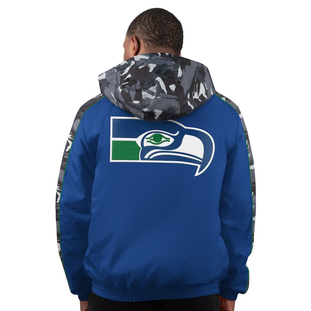 Seattle Seahawks Starter Thursday Night Gridiron Full-Zip Hoodie Jacket - Royal cheap