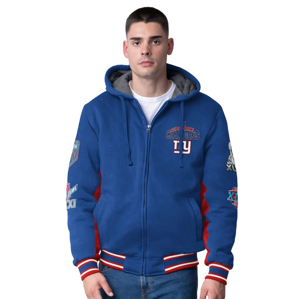 New York Giants G-III Extreme No Huddle Commemorative Full-Zip Hoodie Jacket - Royal cheap