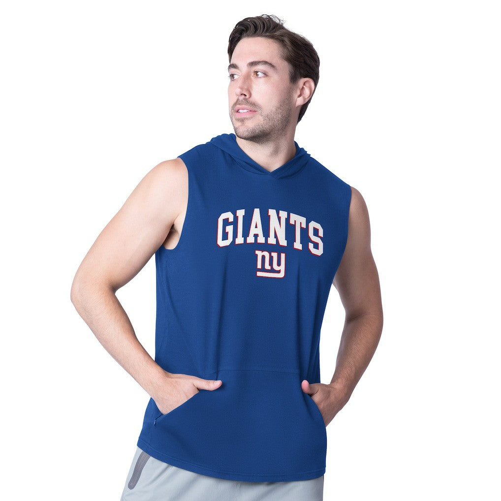 New York Giants MSX by Michael Strahan Action Sleeveless Pullover Hoodie - Royal discount