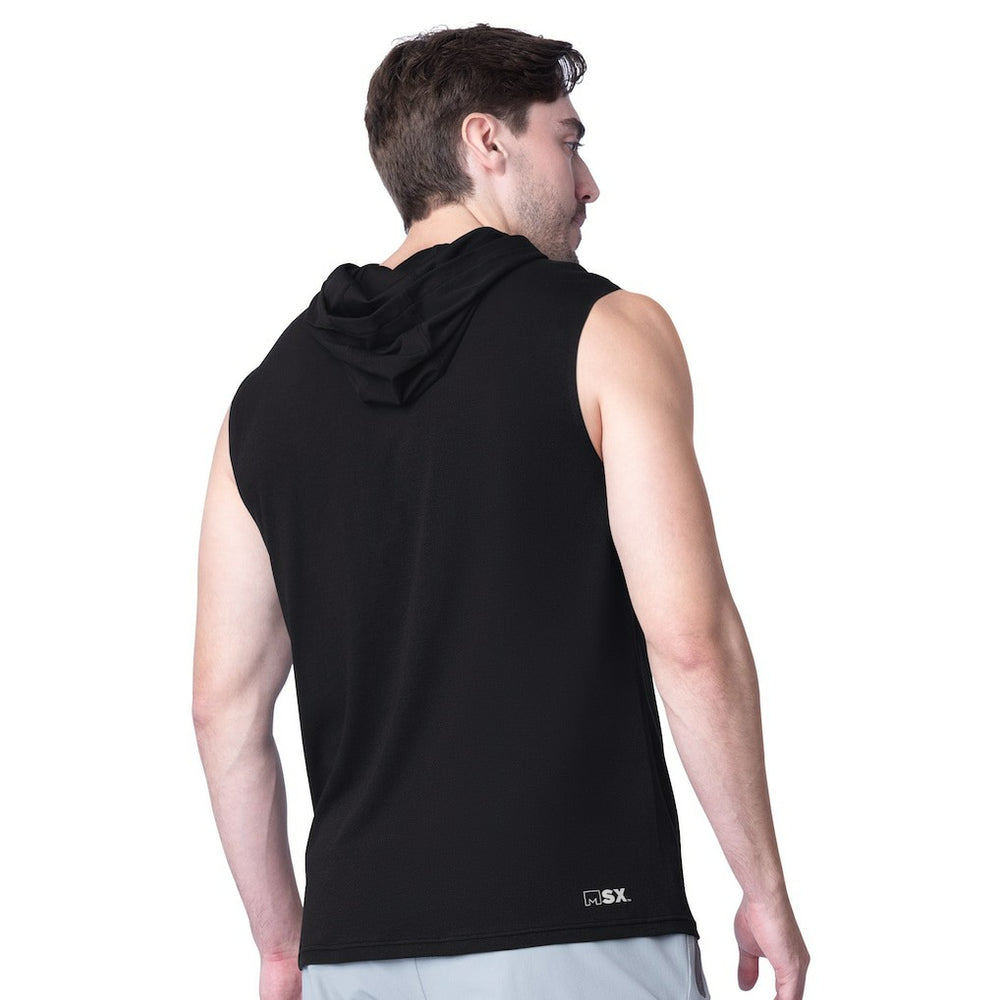 Las Vegas Raiders MSX by Michael Strahan Action Sleeveless Pullover Hoodie - Black for sale