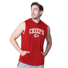 Kansas City Chiefs MSX by Michael Strahan Action Sleeveless Pullover Hoodie - Red on sale