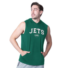 New York Jets MSX by Michael Strahan Action Sleeveless Pullover Hoodie - Green outlet