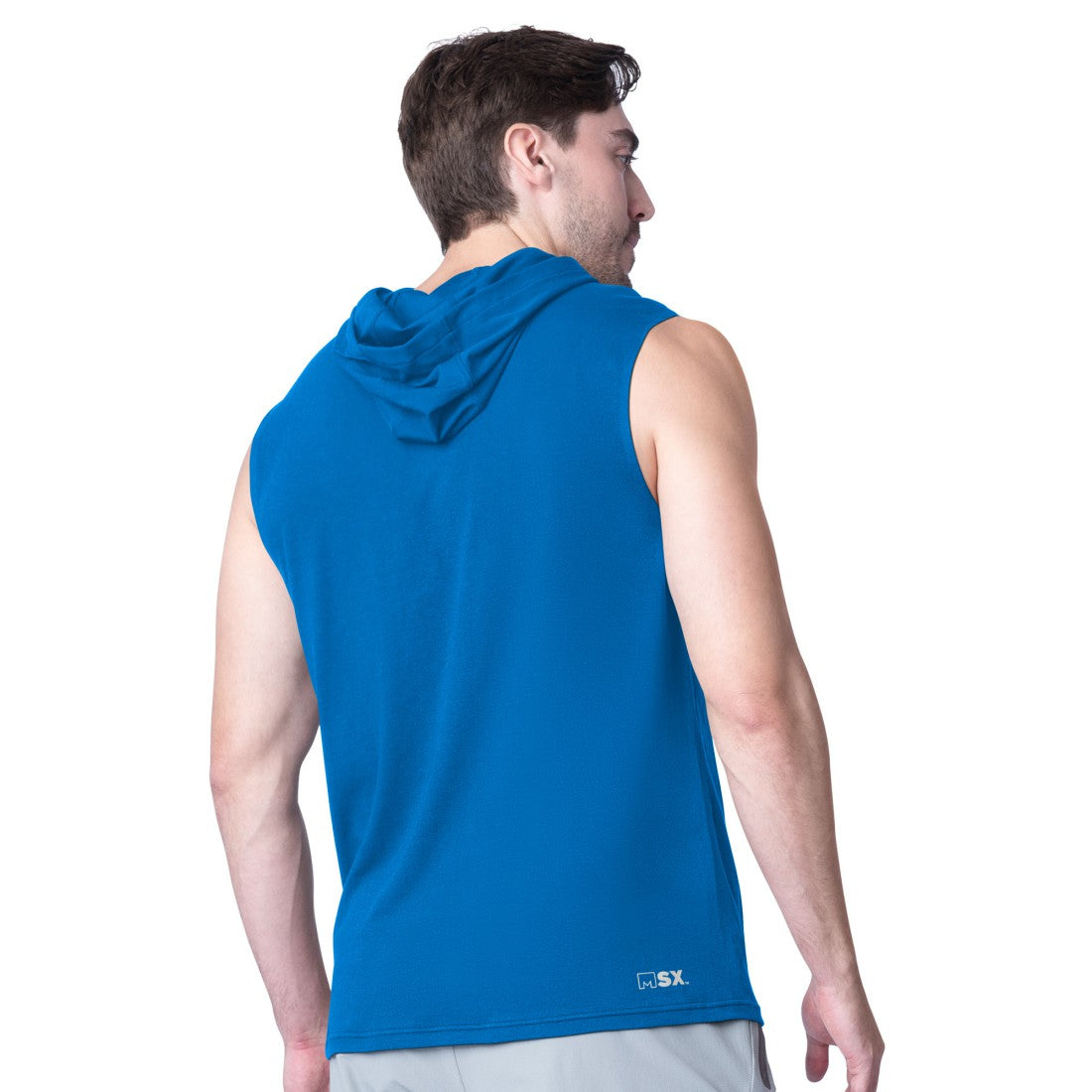 Detroit Lions MSX by Michael Strahan Action Sleeveless Pullover Hoodie - Royal online